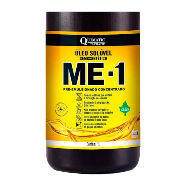 Óleo Solúvel para Usinagem Semissintético Ecológico 1 Litro ME-I TAPMATIC-1eb80572-eef6-48df-802e-37fa7c5dcbbb