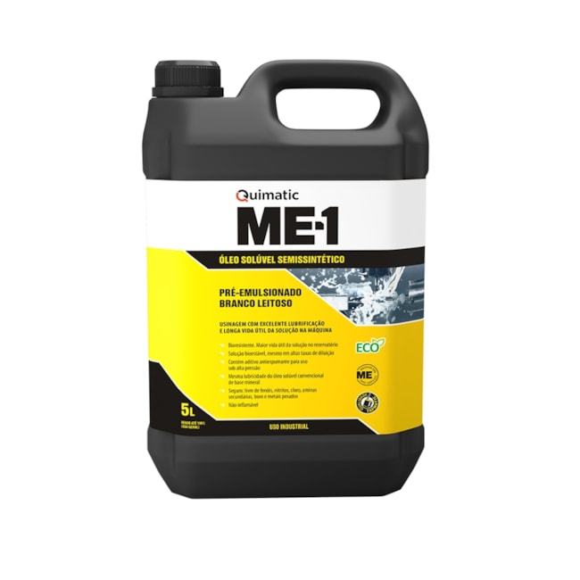 Óleo Solúvel para Usinagem Semissintético Ecológico 5 Litros ME-I QUIMATIC-604af256-5e2e-4711-b7d1-53b7e523d12a