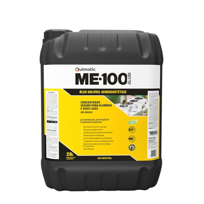 Óleo Solúvel Semi Sintético 20 Litros ME-100 QUIMATIC-00980dbb-0d5a-4b55-b806-9609534eb3b0