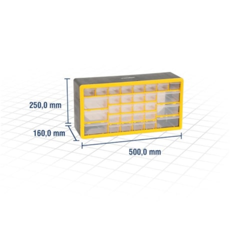 Organizador Plástico para Ferramentas com 30 Gavetas OPV 0300 VONDER-b70a55d9-e0b1-4566-8bd9-e3333cd46b2a