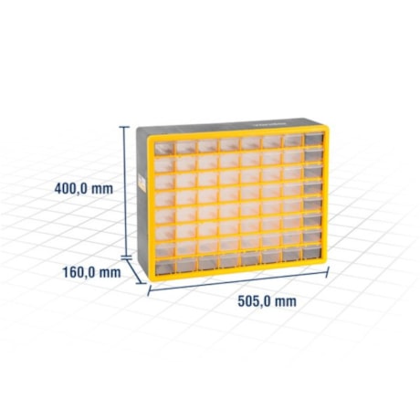 Organizador Plástico para Ferramentas com 64 Bandejas OPV 310 VONDER-8a2484e4-0d11-4da3-9e65-9b6334b3eb73