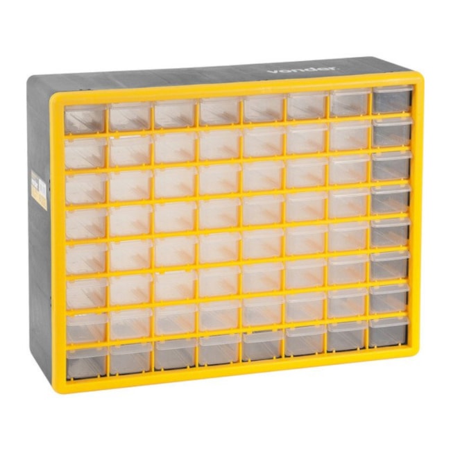 Organizador Plástico para Ferramentas com 64 Bandejas OPV 310 VONDER-7122ff22-306d-412c-8ad1-b6ed4be86ac2