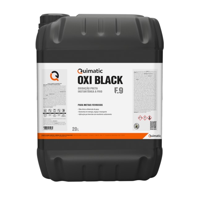 Oxi Black Oxidação Preta a Frio 20 litros F9 QUIMATIC-430427e9-1b4c-49cd-a40e-e03cad47a252