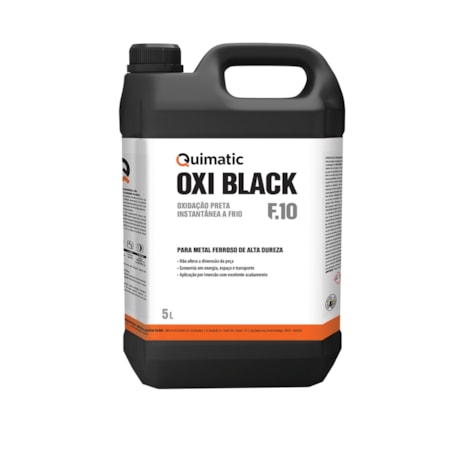 Oxi Black Oxidação Preta a Frio 5 litros F10 QUIMATIC
