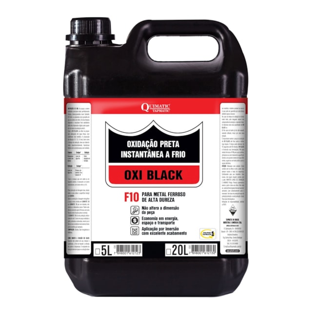 Oxi Black Oxidação Preta a Frio 5 litros F10 TAPMATIC-a740d546-378d-4ae1-b7ad-e20a56cb9be8