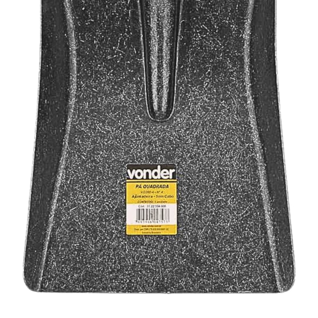 Pá Ajuntadeira Quadrada Nº 4 260,0mm X 320,0mm sem Cabo VD 200-4 3122304000 VONDER-a4ee745f-f3db-4a6a-b71a-b1cfe06b0ffb