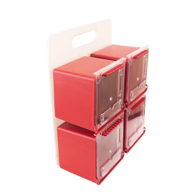 Painel de Bloqueio 4 Caixas Plástico 8mm P4CBP8 TAGOUT-4f87fb7f-d090-435b-883d-5b7e60f25e0c