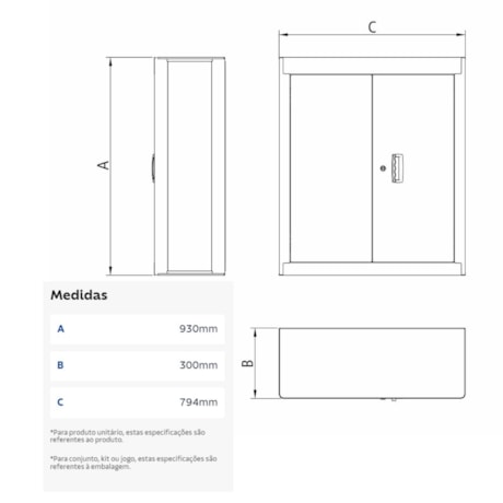 Painel para Ferramentas com 2 Portas Grande Vermelho 44953305 TRAMONTINA PRO-9a279f81-f429-4181-99b8-3e8c425450ad