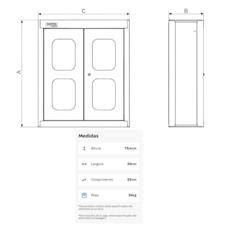 Painel para Ferramentas Perfurado Grande Superior com 2 Portas Azul 44953211 TRAMONTINA PRO-5b8799d2-4676-45f1-bbdf-462d87e7f470