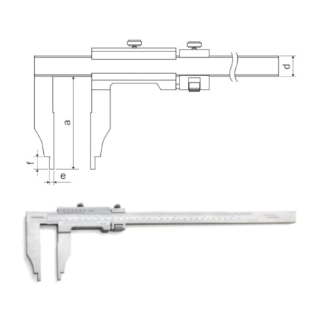 Paquímetro Analógico 500mm Bico Longo 100.165C DIGIMESS -e982489a-bfda-4ab8-9105-de79a5941613