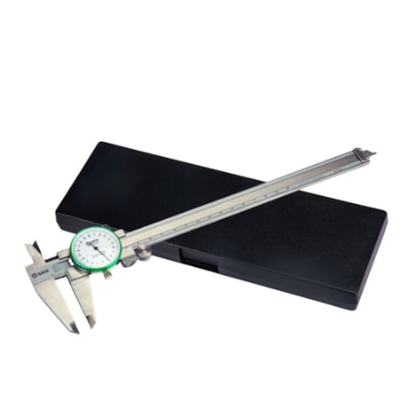 Paquímetro Analógico Bico Interno / Externo 0.00-200mm com Relógio ST91522SC SATA