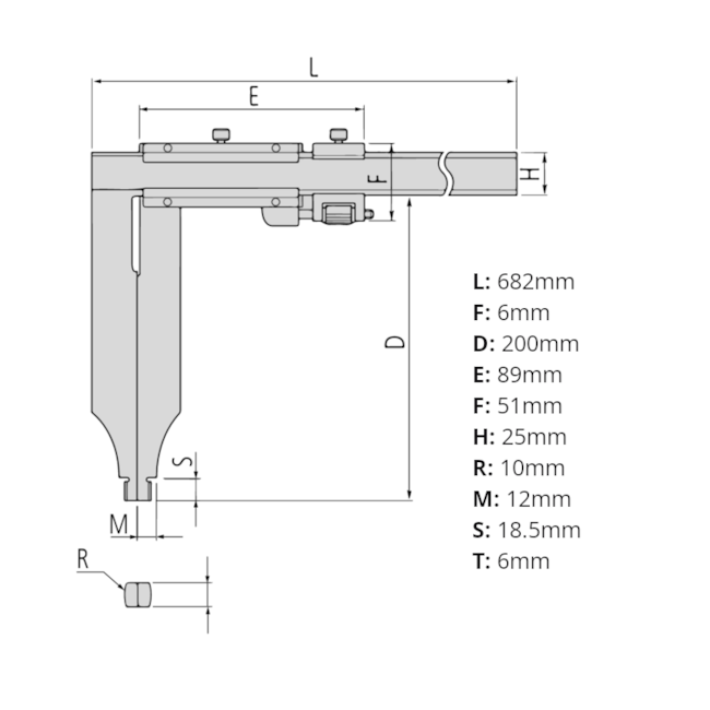 Paquímetro com Bico Longo 500mm/0.02mm 534-114 MITUTOYO-77814b1d-4fb8-4f38-ae12-1812e7a58981