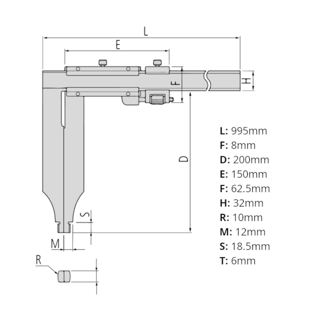 Paquímetro com Bico Longo 750mm/0.02mm 534-115 MITUTOYO-8d9bfd5c-d61b-46ce-b4fc-aa63bef617f0