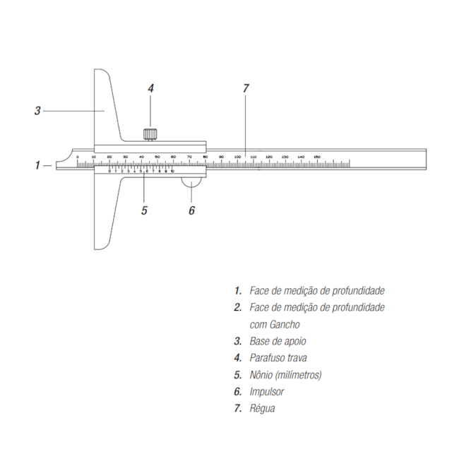 Paquímetro de Profundidade 500mm/0.02mm 100.206 DIGIMESS-2df47915-0212-484c-9e30-ee059f1498a2