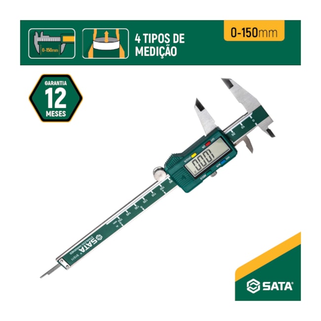 Paquímetro Digital 0-150mm Bico Interno/Externo ST91511SC SATA-4dc7a293-fa20-4f3b-9657-2aa3b47afe7e