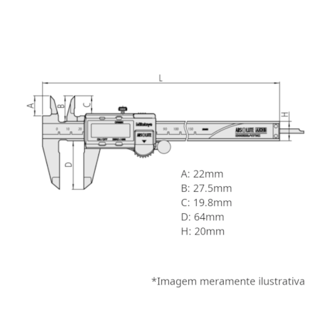 Paquímetro Digital 0 a 300mm 500-153-30 MITUTOYO-ccf43e3e-135e-4441-a7c3-6c4fda5fa249