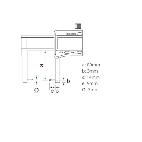 Paquímetro Digital Externo 200mm/8