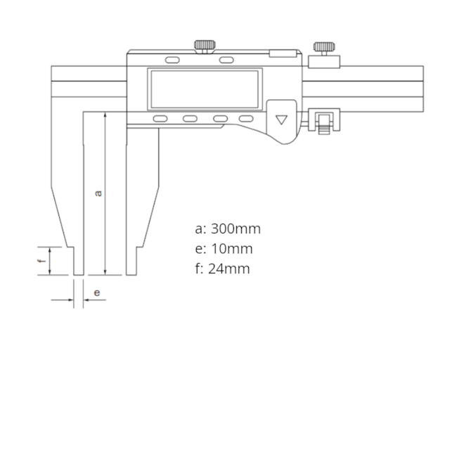 Paquímetro Digital para Serviços Pesados 600mm/24