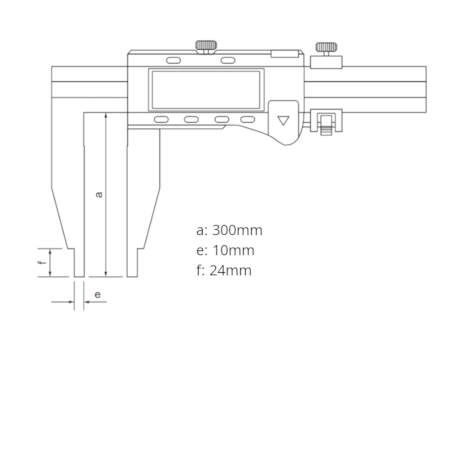 Paquímetro Digital para Serviços Pesados 800mm/32