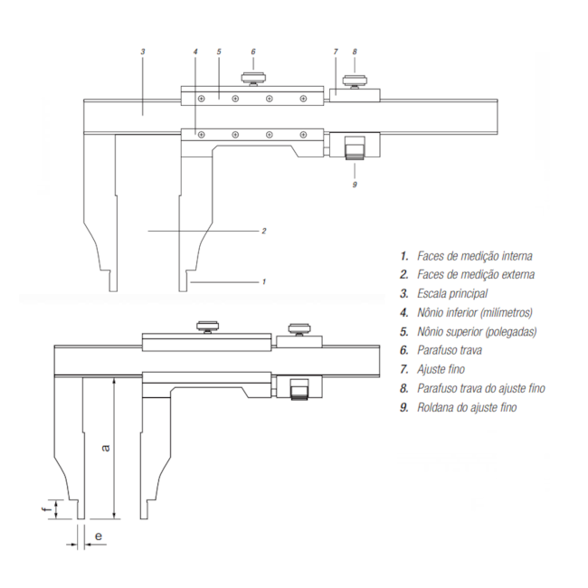 Paquímetro para Serviços Pesados 1000mm/40