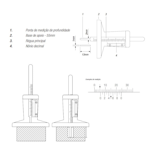 Paquímetro para Sulcos de Pneus 30mm 0,1mm 100.200M DIGIMESS-0abbe37e-7c98-4e21-ad4f-73c8c6a66fe6