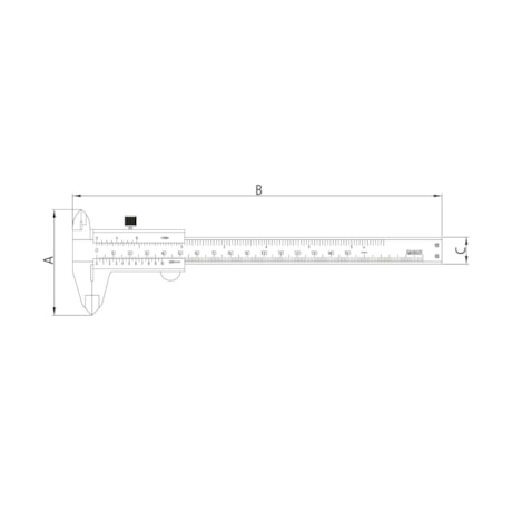 Paquímetro Universal Capacidade 200mm - 8'' 44540/005 TRAMONTINA PRO-ff77b21b-e85a-4430-b29b-00e335639ee6