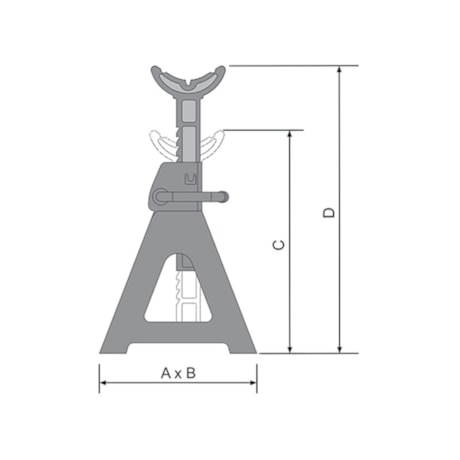 Par de Cavalete Mecânico 12 Toneladas 510-750mm CT12000 BOVENAU-4368217a-8429-43cf-a013-7fc354962f69