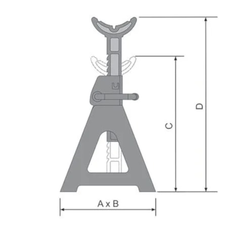 Par de Cavalete Mecânico até 2 Toneladas 290/430mm CT 2000 BOVENAU-a940f291-5ba3-48af-8466-b4eb5eb5815f