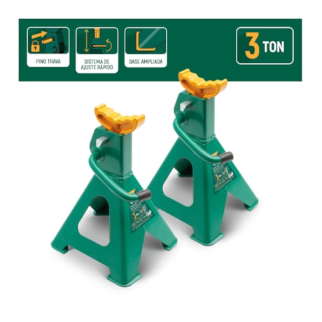 Par de Cavaletes 3 Toneladas 303-408mm com 10 Posições STAE5826L SATA-113bd10d-6183-41d5-ad36-094b84412057