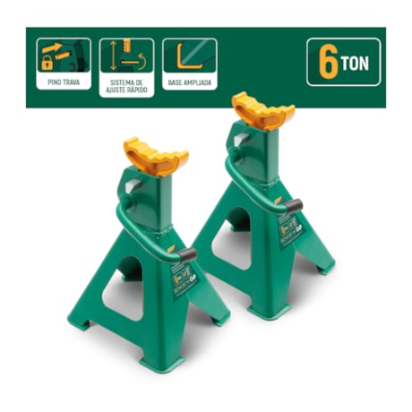 Par de Cavaletes 6 Toneladas 405-620mm com 10 Posições STAE5827L SATA-3ed057d4-9d54-48ab-837d-511f50790cdd