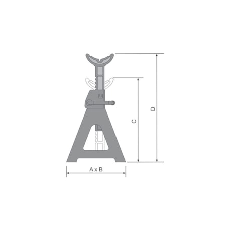 Par de Cavaletes Mecânico para 6 Toneladas 410-600mm CT 6000 BOVENAU-c198b7bf-b474-46f9-96b0-def0112d7415