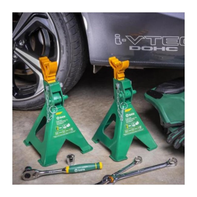 Par de Cavaletes para Veículos 2.000 Kg 278-425mm com 10 Posições STAE5825L SATA-7854e60f-d6f3-4b15-aa42-a4ef33b09329