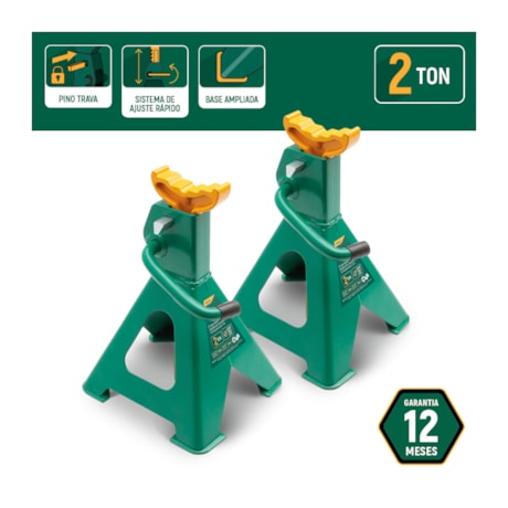 Par de Cavaletes para Veículos 2.000 Kg 278-425mm com 10 Posições STAE5825L SATA-4ec86497-57e6-4d65-9597-4b51ddfce76a