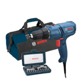 Parafusadeira 3/8'' 10NM 400W com Bolsa de Nylon + Jogo de Parafusar 46 Peças GSR 7-14E BOSCH Parafusadeira 3/8'' 10NM 400W com Bolsa de Nylon + Jogo de Parafusar 46 Peças GSR 7-14E BOSCH