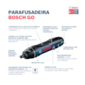 Parafusadeira a Bateria 1/4" 3,6V 110/220V com Maleta e Acessórios BOSCH