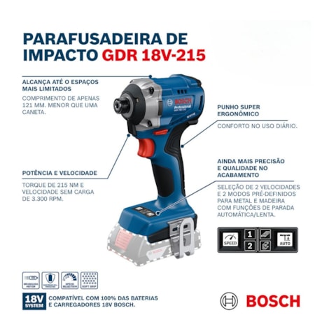 Parafusadeira de Impacto 1/4