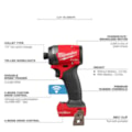 Parafusadeira de Impacto 1/4" 18V sem Bateria e sem Carregador 2957-20 MILWAUKEE