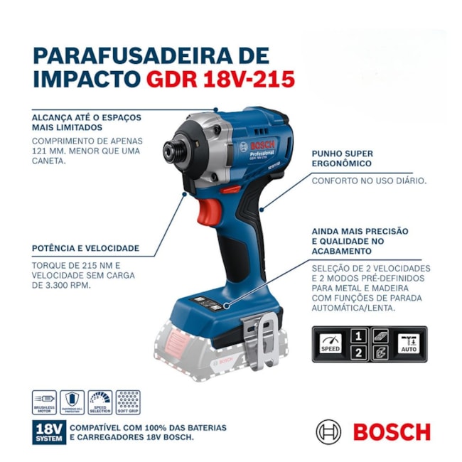 Parafusadeira de Impacto 1/4