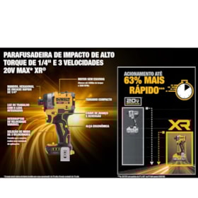 Parafusadeira de Impacto 1/4