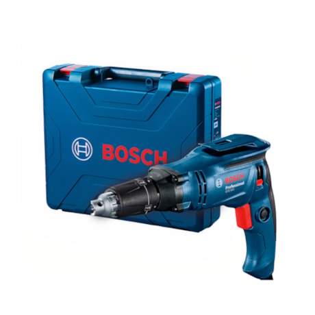 Parafusadeira Elétrica para Drywall 1/4'' 650W com Maleta GTB 650 BOSCH