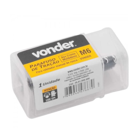 Parafuso de Tração M6 para Rebitador Manual de Rosca 3581006000 VONDER-cdcb5b4a-d15d-455a-851f-a85db96965ab