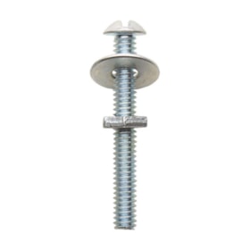 Parafuso Máquina 1/4'' x 1'' com Porca e Arruela 5 Peças MAQ/05 FIXTIL