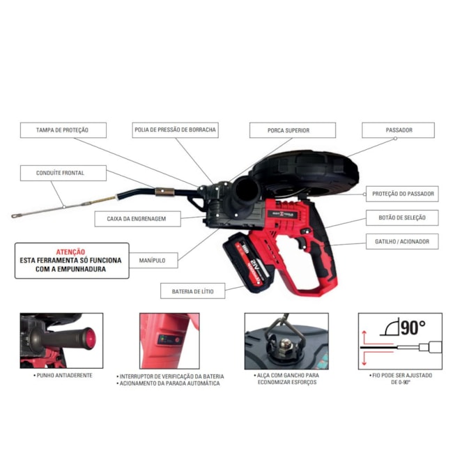 Passador Fio 30m com 2 Baterias 21V SGT-8650 SIGMA TOOLS-3a2b43e2-62d7-4696-a3e9-df8c2ce2836a