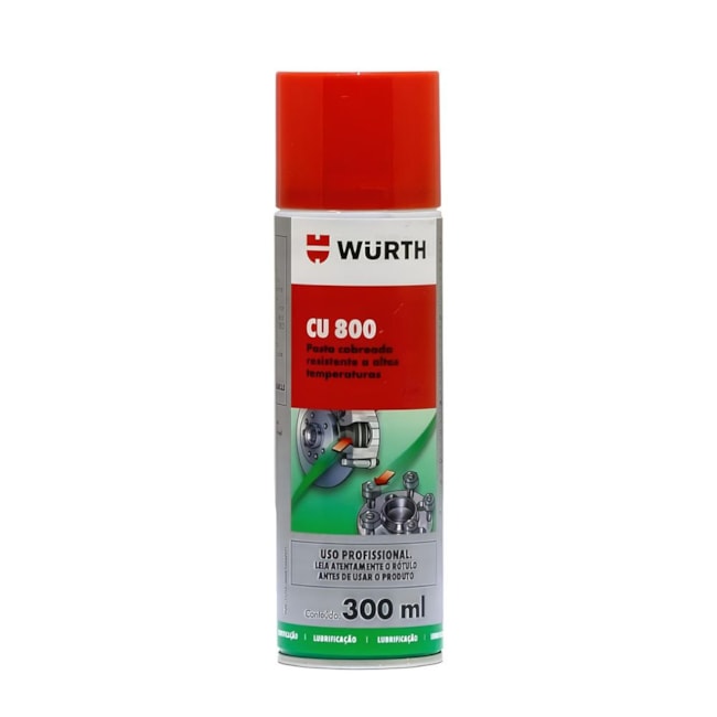 Pasta Cobreada CU800 -20 A 1200C 300ml CU800 WURTH-ce62a184-b0ad-4551-8e70-ff3f68e0bd2d