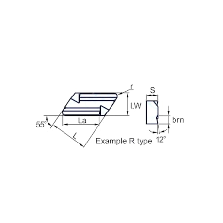 Pastilha de Torneamento Desbaste Médio KNUX160405R11-NN TP522 HEINZ-000cbe0f-1ced-4e09-8f15-93277998ce9e