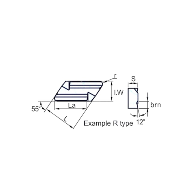 Pastilha de Torneamento Desbaste Médio KNUX160405R11-NN TP522 HEINZ-f89edb8f-7973-4de5-a2fb-b5f18f08068a