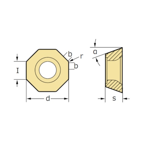 Pastilha para Fresa Aço ODHX0605ZZN-A57 WAK15 WALTER-b2f820e8-db82-489f-80e1-20e6b6ee33e8