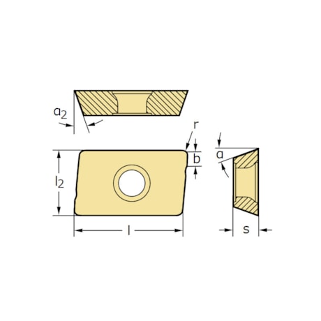 Pastilha para Fresa ADHT1606PEL-G88 WXN15 WALTER-522cc7af-5f26-448c-96f4-611e08ef895f