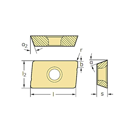 Pastilha para Fresa Inox ADMT160650R-F56 WSM35S WALTER-39ee5f8f-7dcc-42bc-a920-64565727a5c9