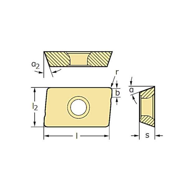 Pastilha para Fresa Inox ADMT160650R-F56 WSM35S WALTER-1b06692e-fdf8-4137-8639-957693acd318